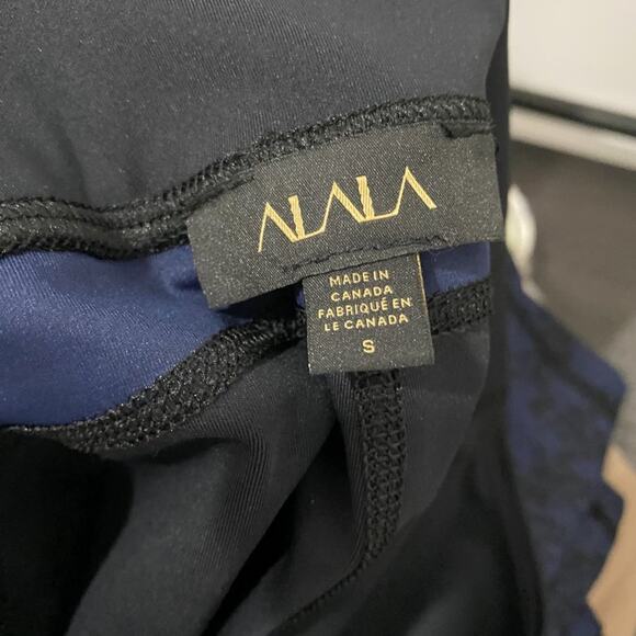 Alala Blue & Black Heroine Tight Leggings Size Small - Picture 4 of 6